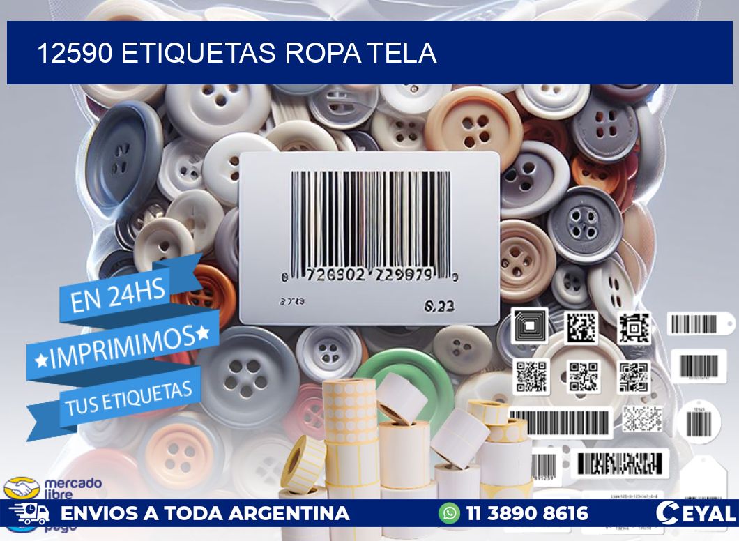 12590 ETIQUETAS ROPA TELA