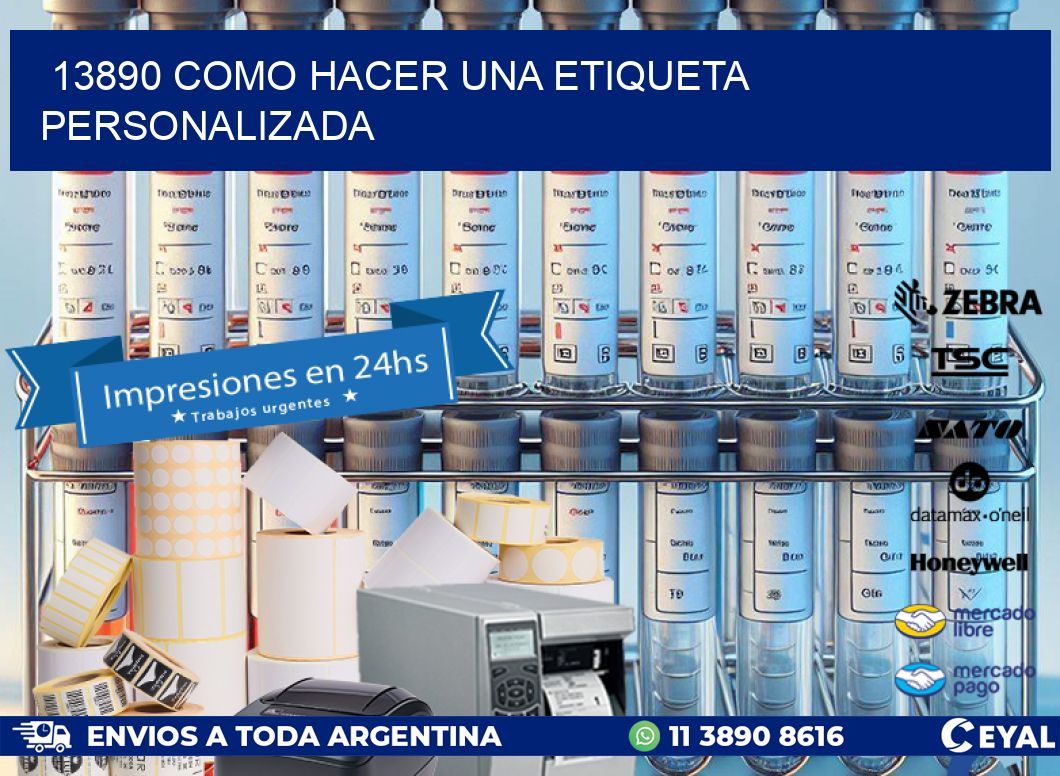 13890 como hacer una etiqueta personalizada