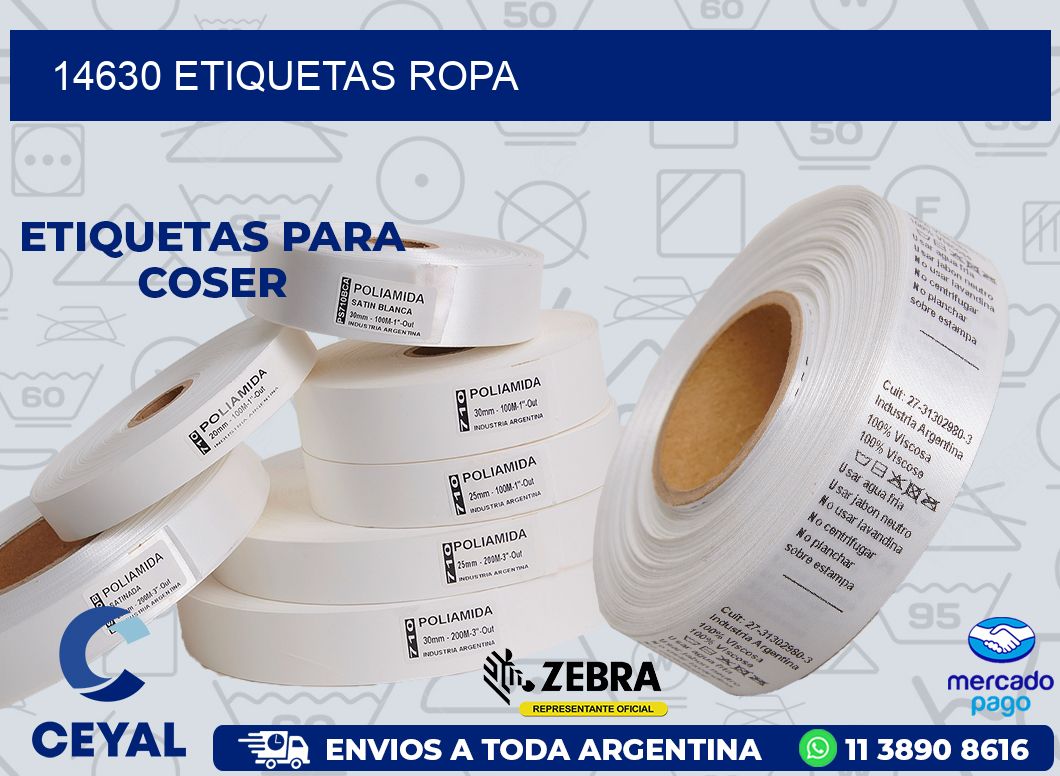 14630 ETIQUETAS ROPA