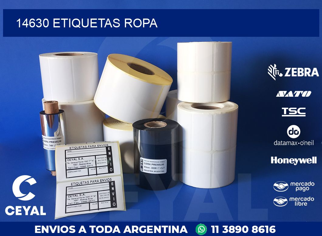 14630 ETIQUETAS ROPA