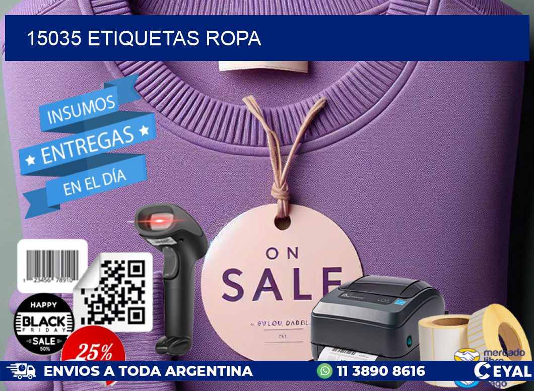 15035 ETIQUETAS ROPA