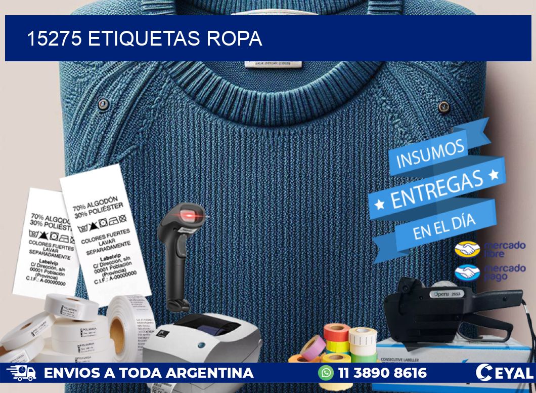 15275 ETIQUETAS ROPA