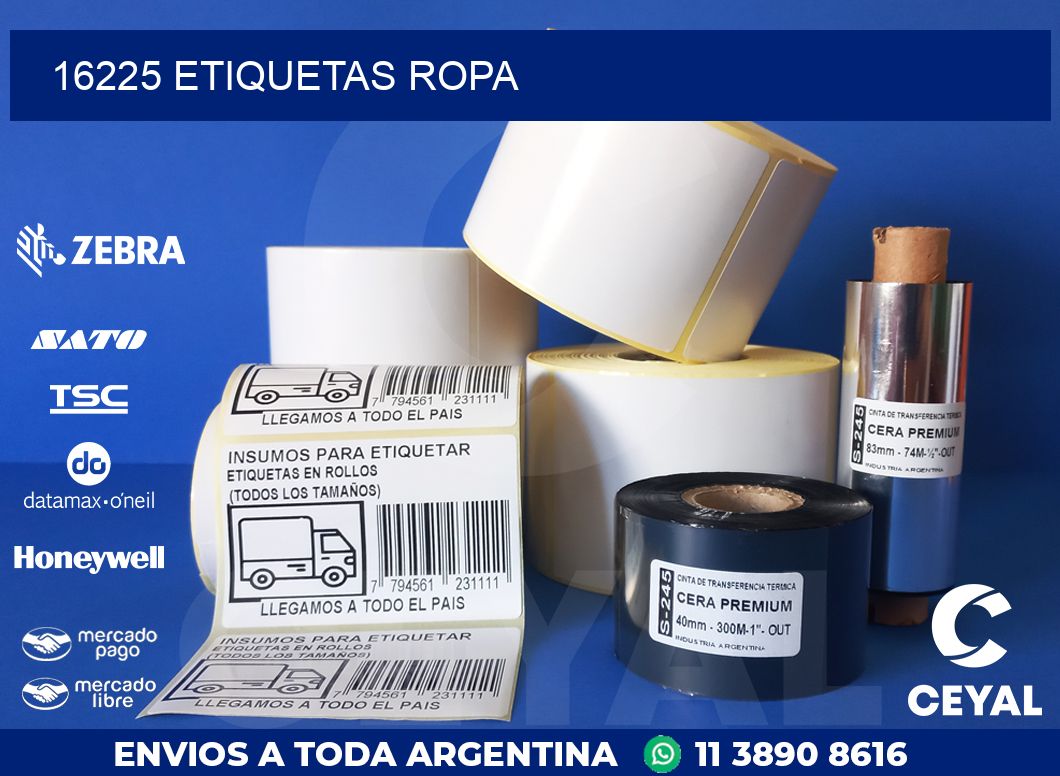 16225 ETIQUETAS ROPA