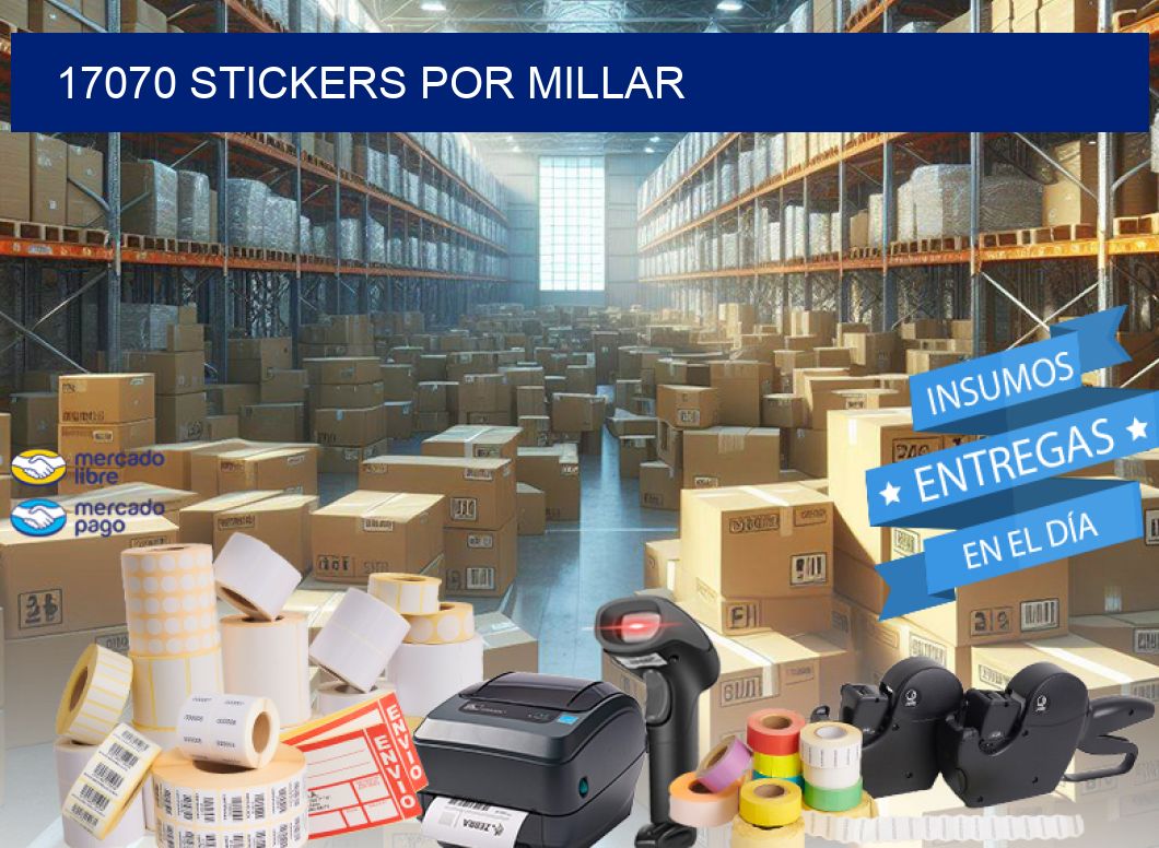 17070 STICKERS POR MILLAR