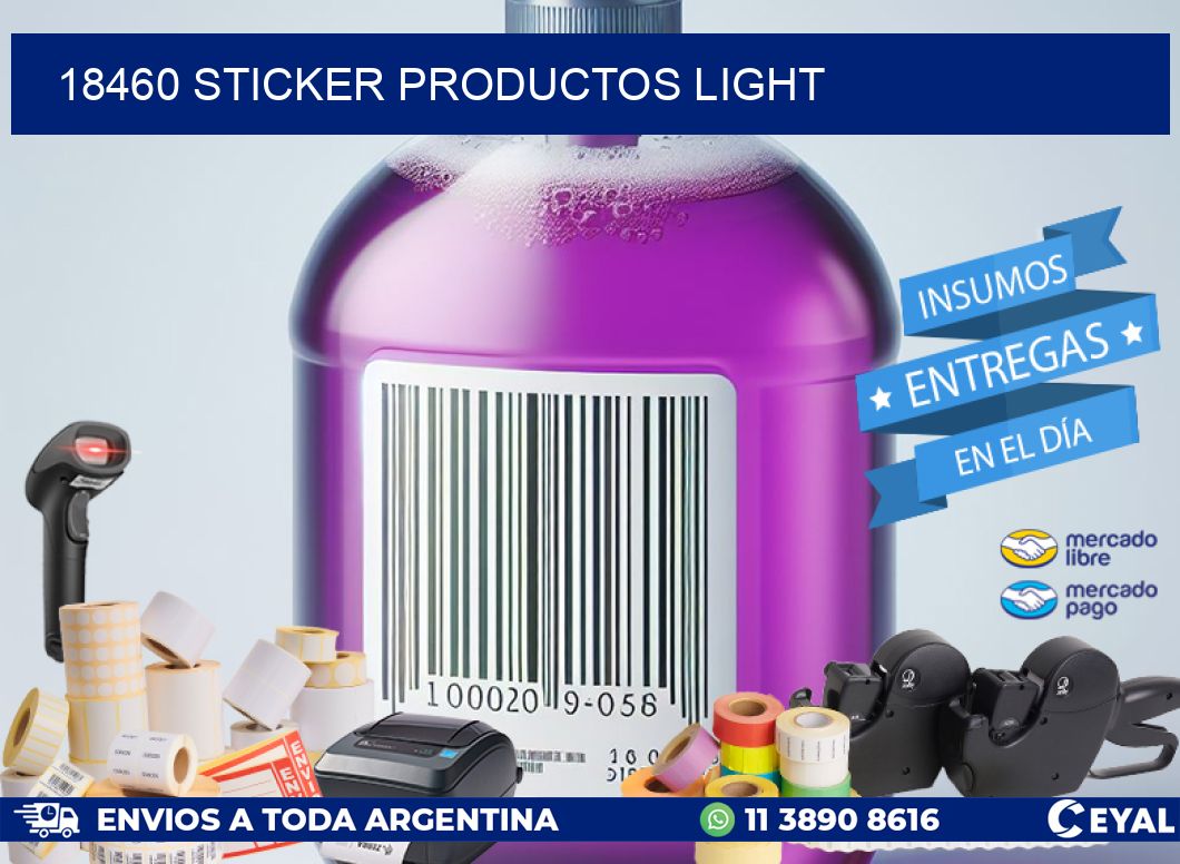 18460 STICKER PRODUCTOS LIGHT