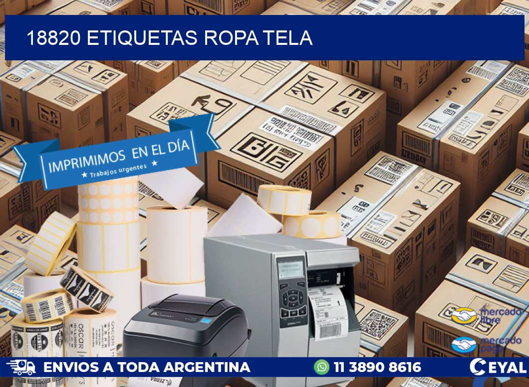 18820 ETIQUETAS ROPA TELA