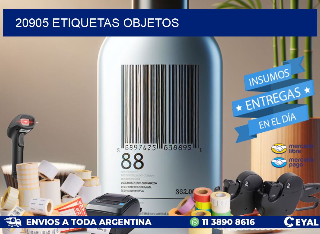 20905 etiquetas objetos