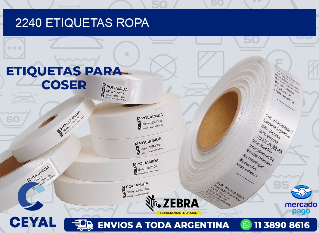 2240 ETIQUETAS ROPA