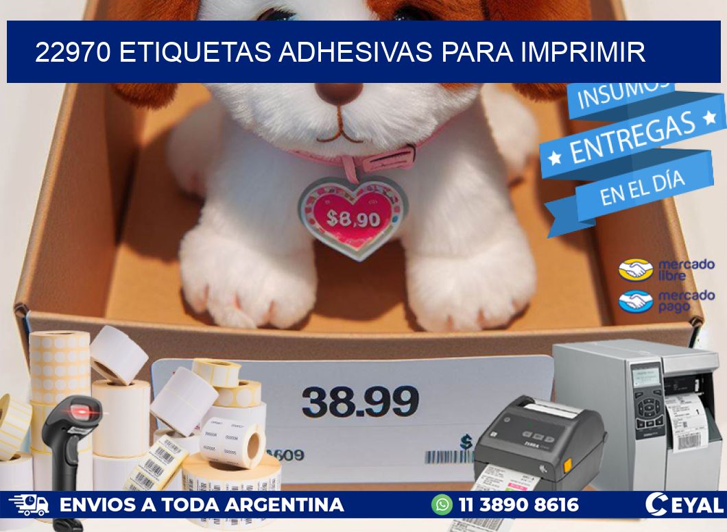 22970 Etiquetas adhesivas para imprimir