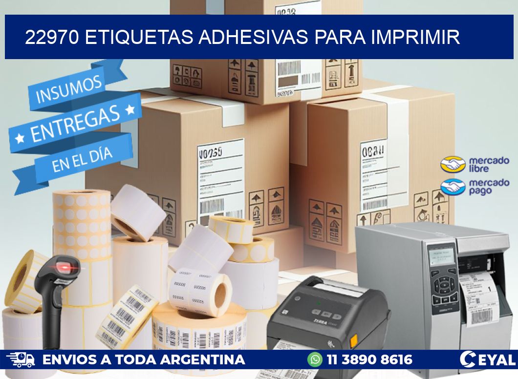 22970 Etiquetas adhesivas para imprimir