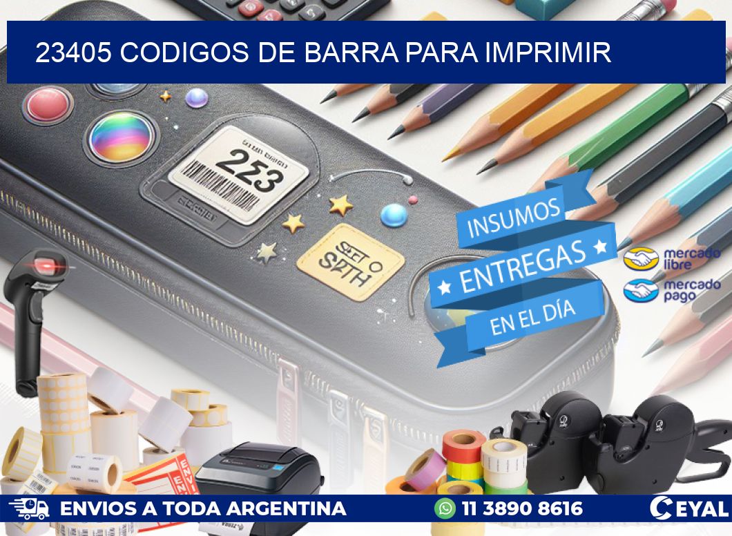 23405 codigos de barra para imprimir