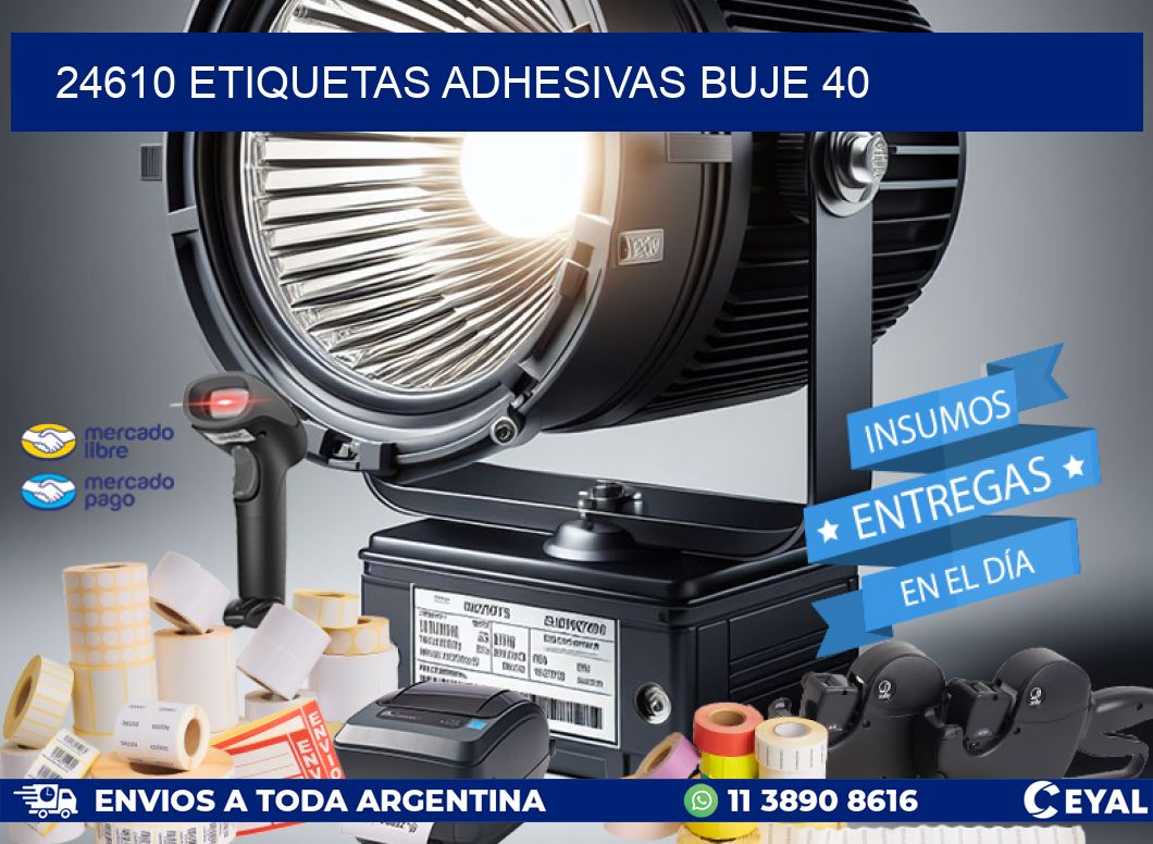 24610 ETIQUETAS ADHESIVAS BUJE 40