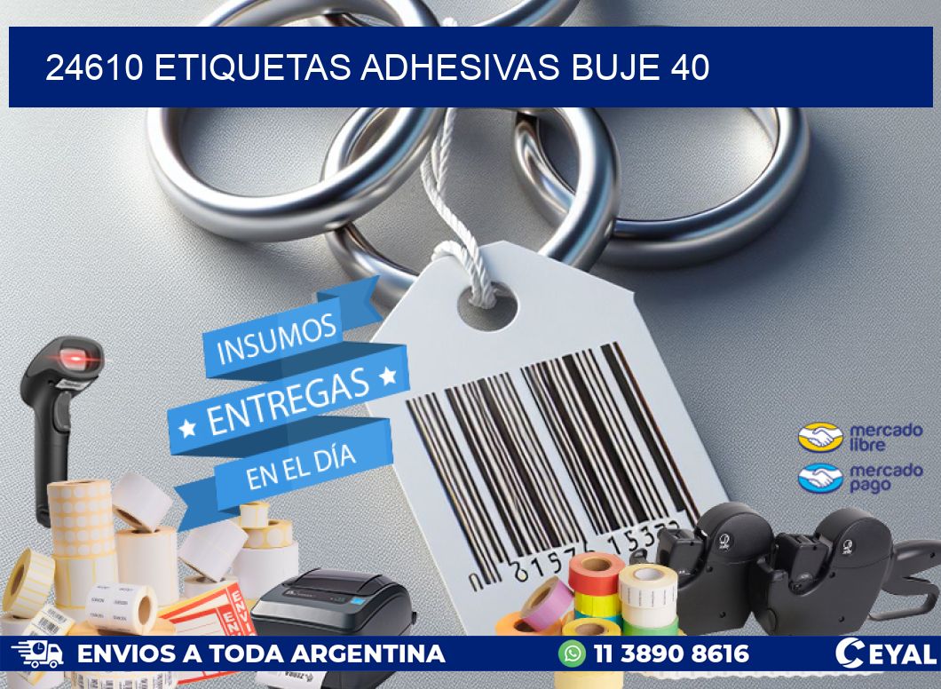 24610 ETIQUETAS ADHESIVAS BUJE 40