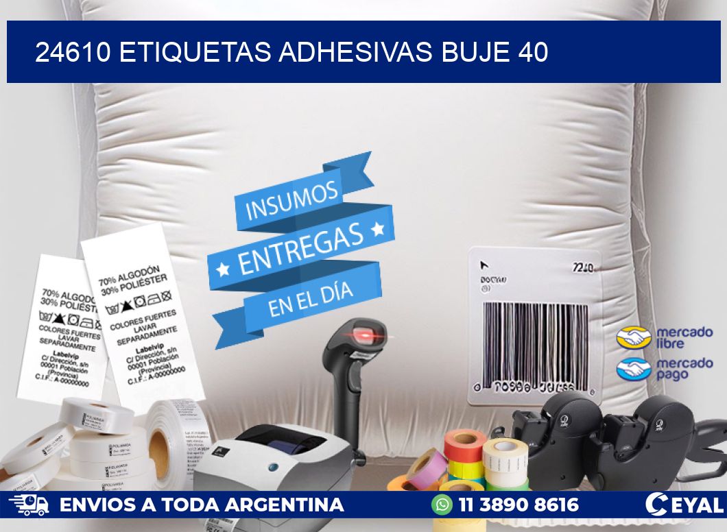 24610 ETIQUETAS ADHESIVAS BUJE 40