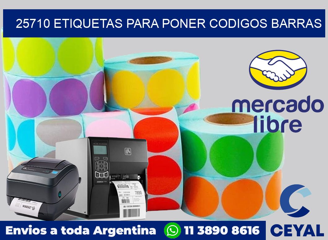 25710 ETIQUETAS PARA PONER CODIGOS BARRAS