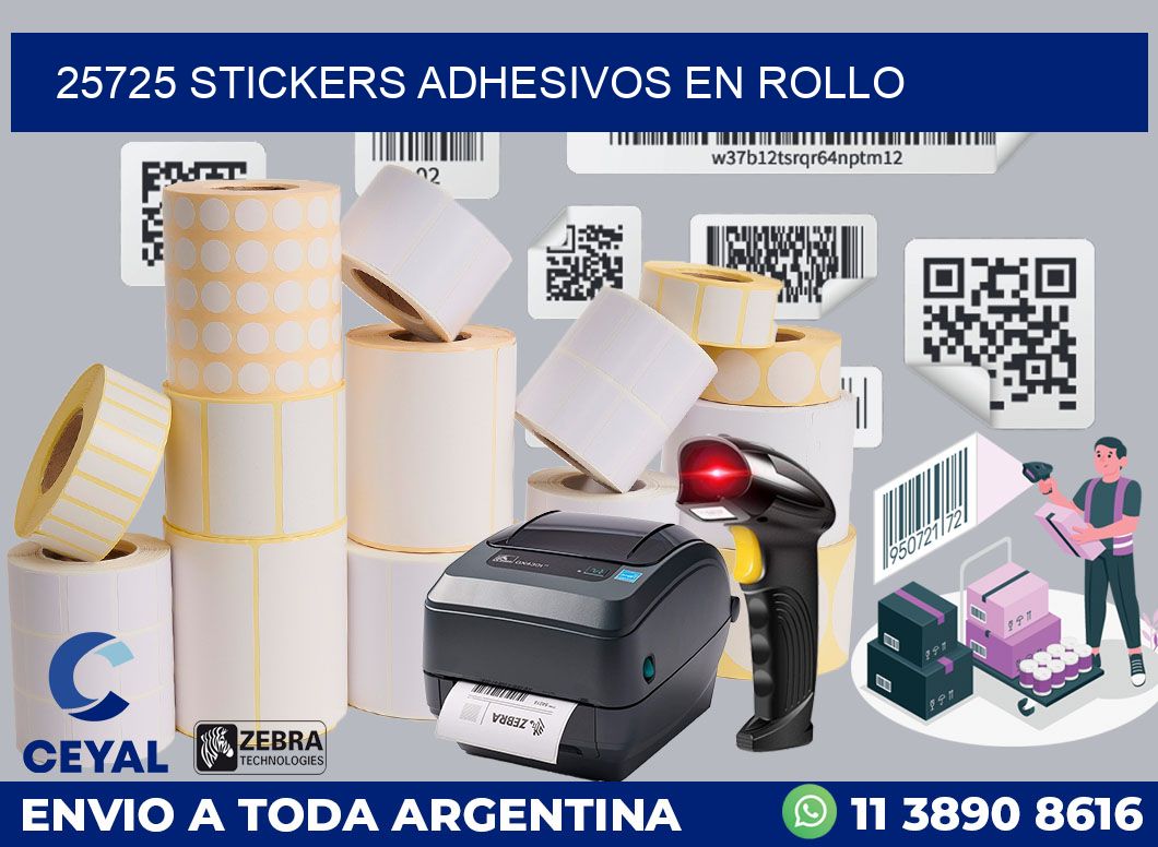 25725 STICKERS ADHESIVOS EN ROLLO
