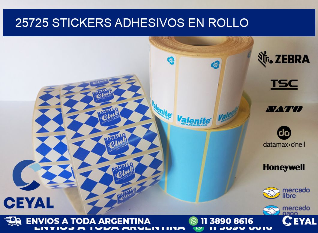 25725 STICKERS ADHESIVOS EN ROLLO