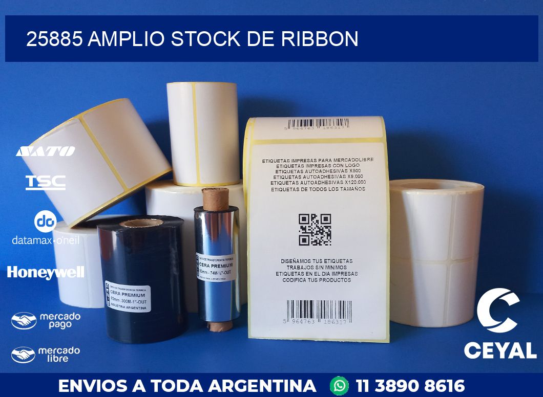 25885 AMPLIO STOCK DE RIBBON