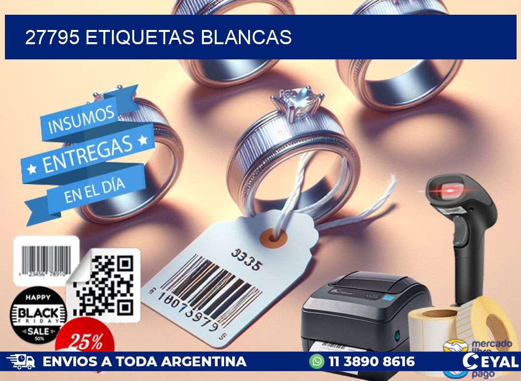 27795 ETIQUETAS BLANCAS