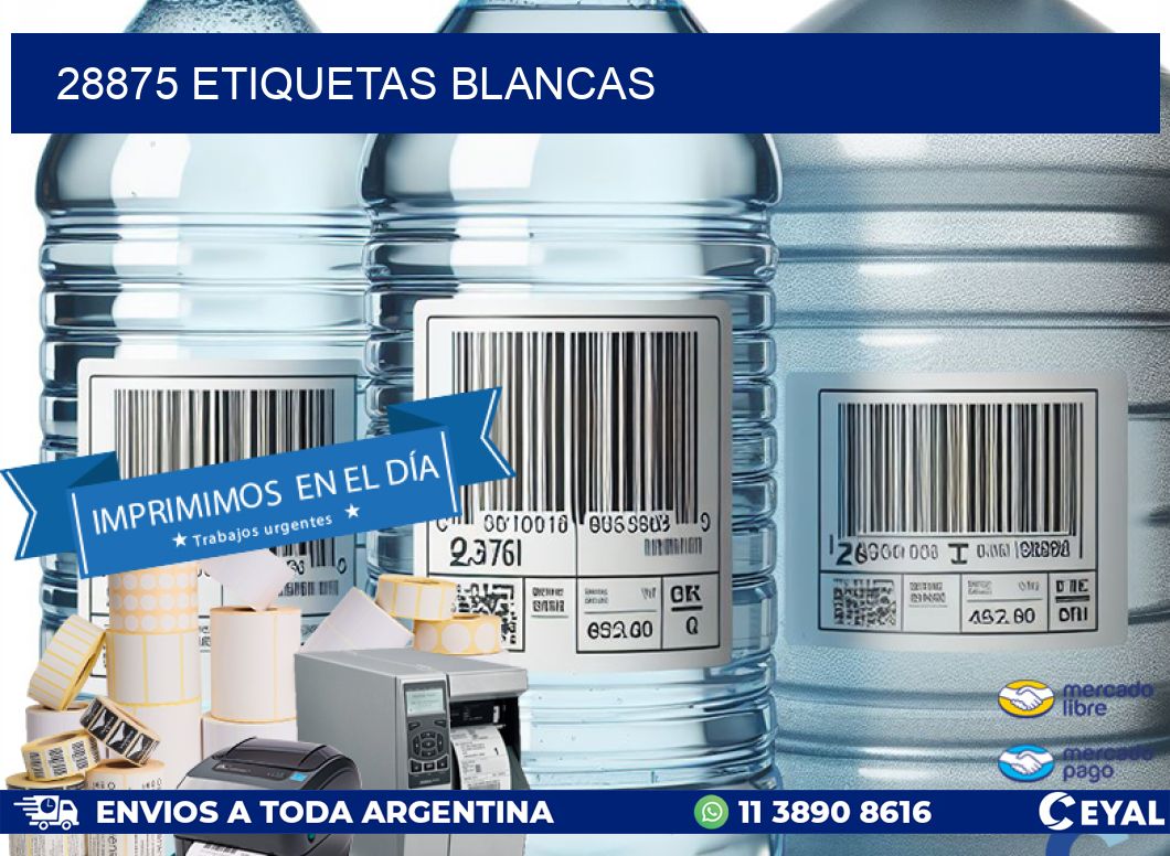28875 ETIQUETAS BLANCAS