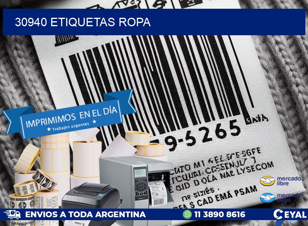 30940 ETIQUETAS ROPA