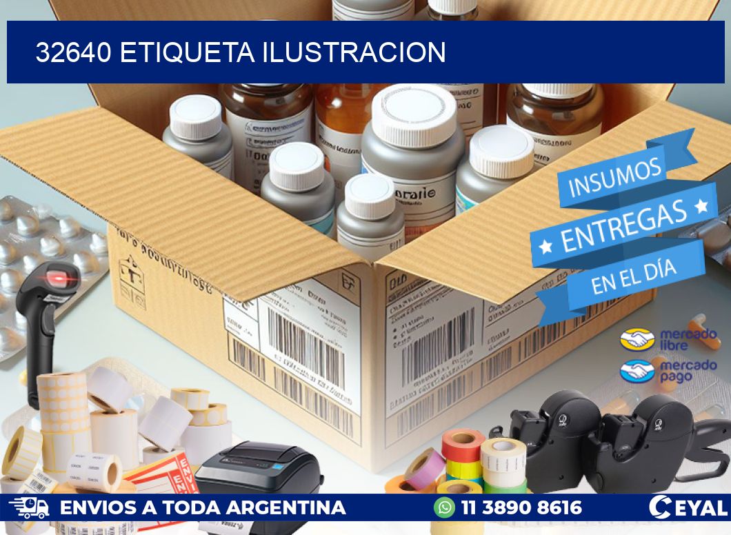 32640 etiqueta ilustracion