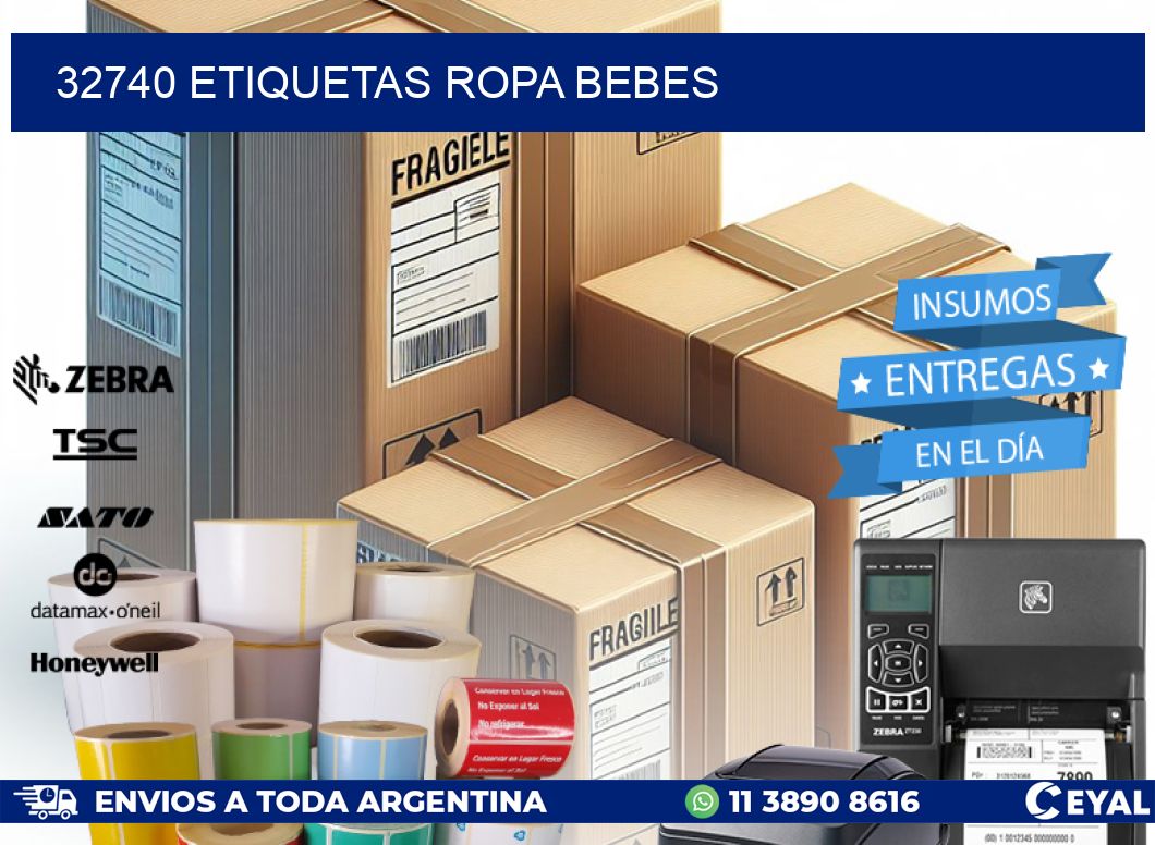 32740 ETIQUETAS ROPA BEBES