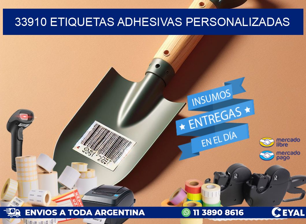 33910 Etiquetas adhesivas personalizadas