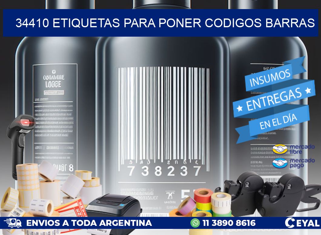 34410 ETIQUETAS PARA PONER CODIGOS BARRAS
