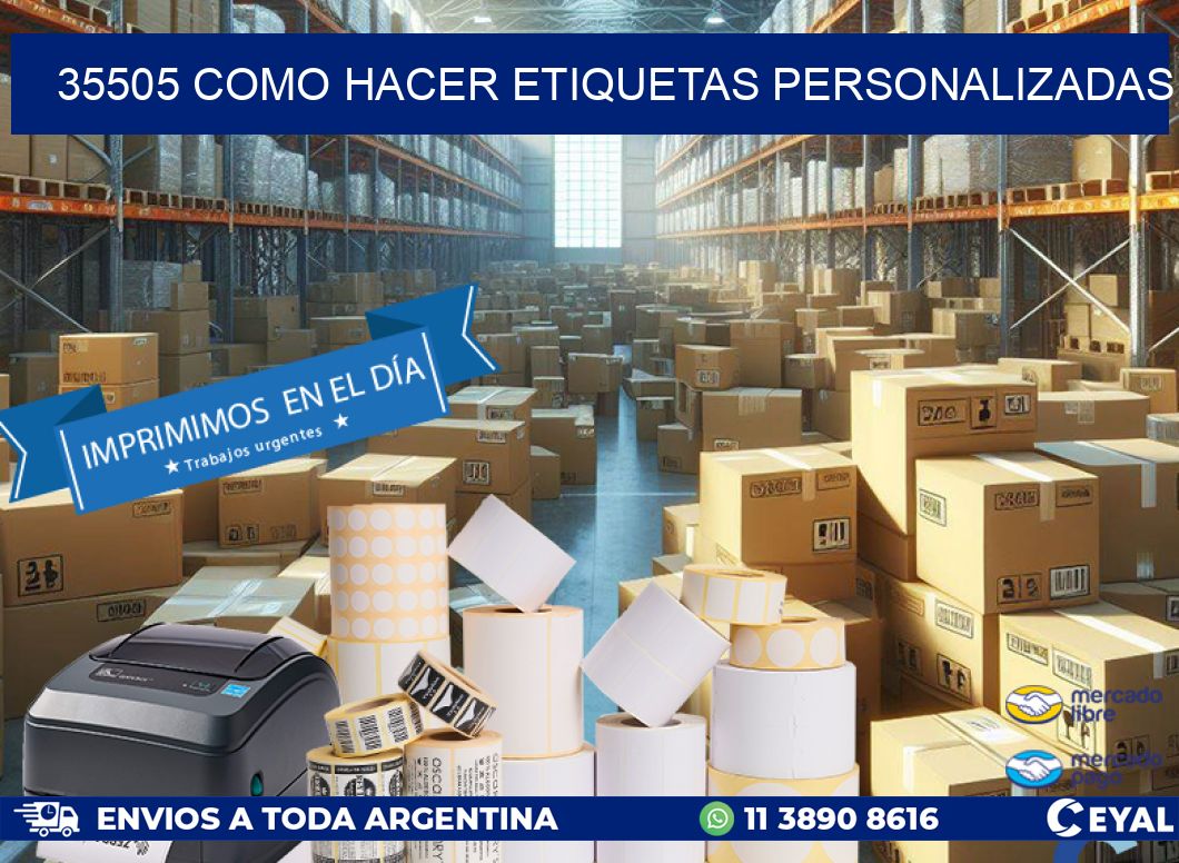 35505 como hacer etiquetas personalizadas