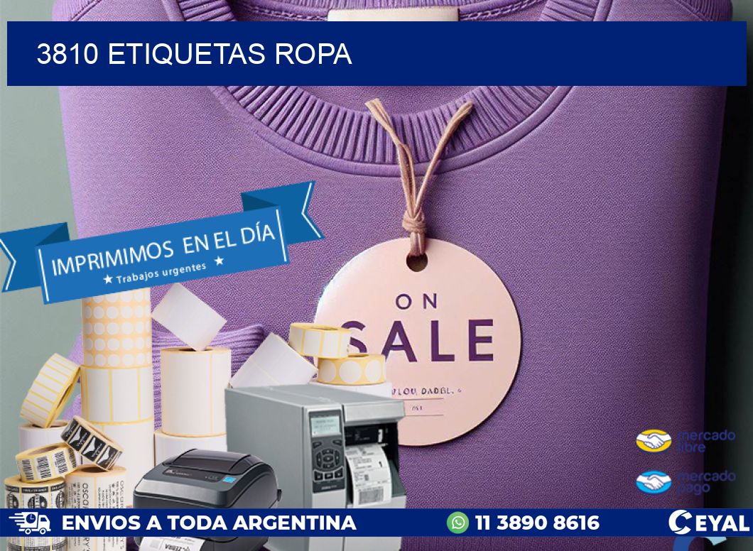 3810 ETIQUETAS ROPA