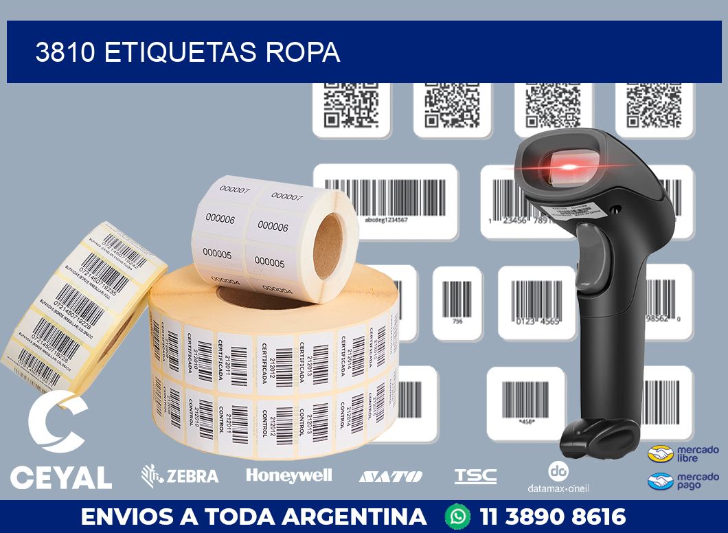 3810 ETIQUETAS ROPA