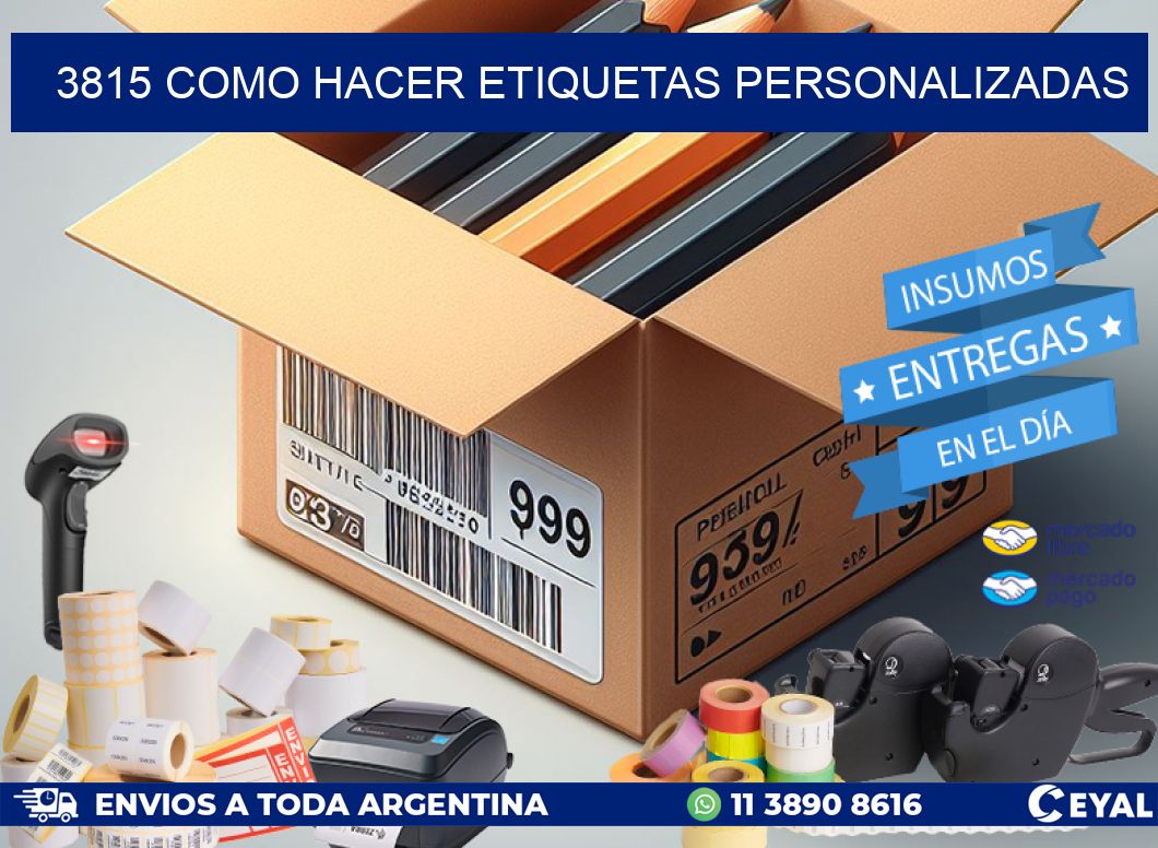 3815 como hacer etiquetas personalizadas