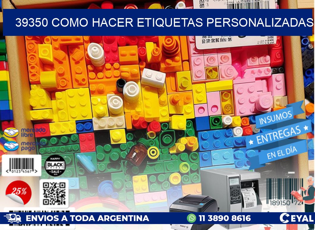 39350 como hacer etiquetas personalizadas