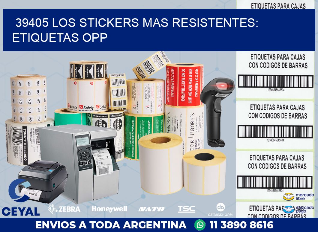 39405 LOS STICKERS MAS RESISTENTES: ETIQUETAS OPP