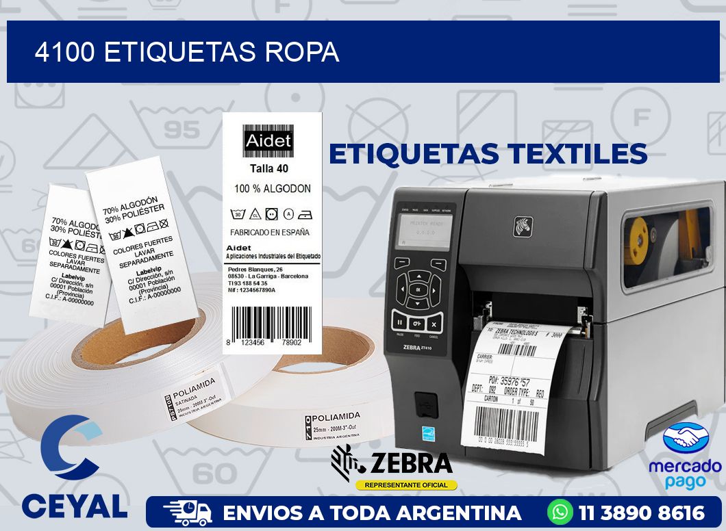 4100 ETIQUETAS ROPA