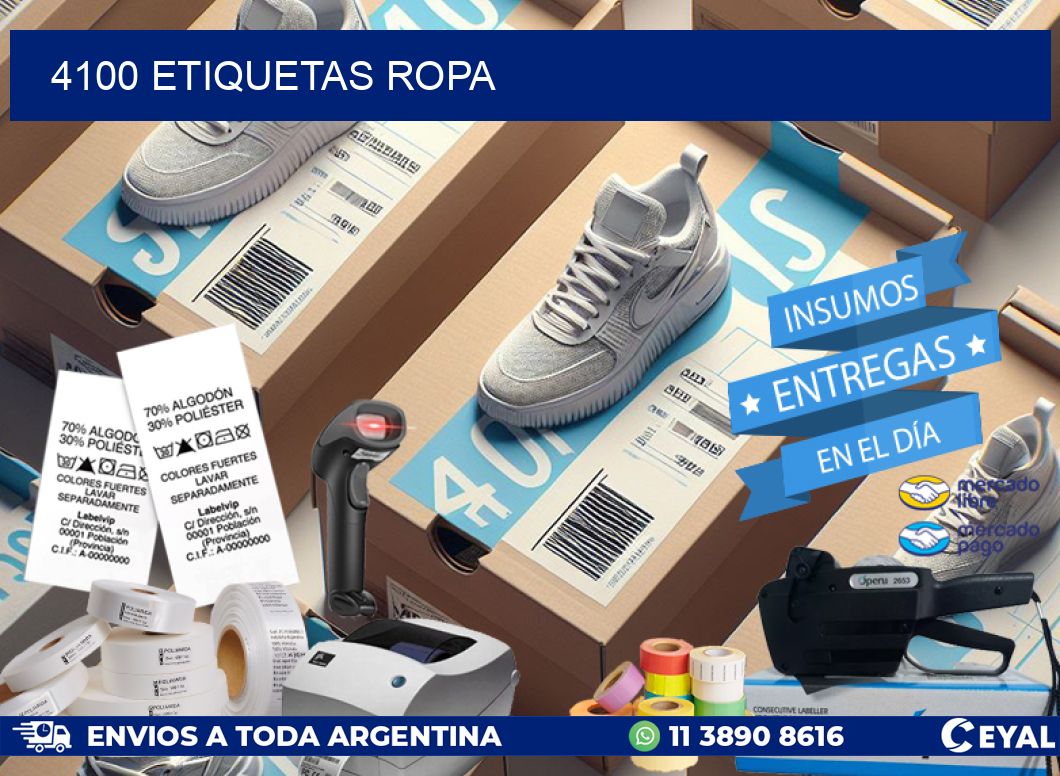 4100 ETIQUETAS ROPA