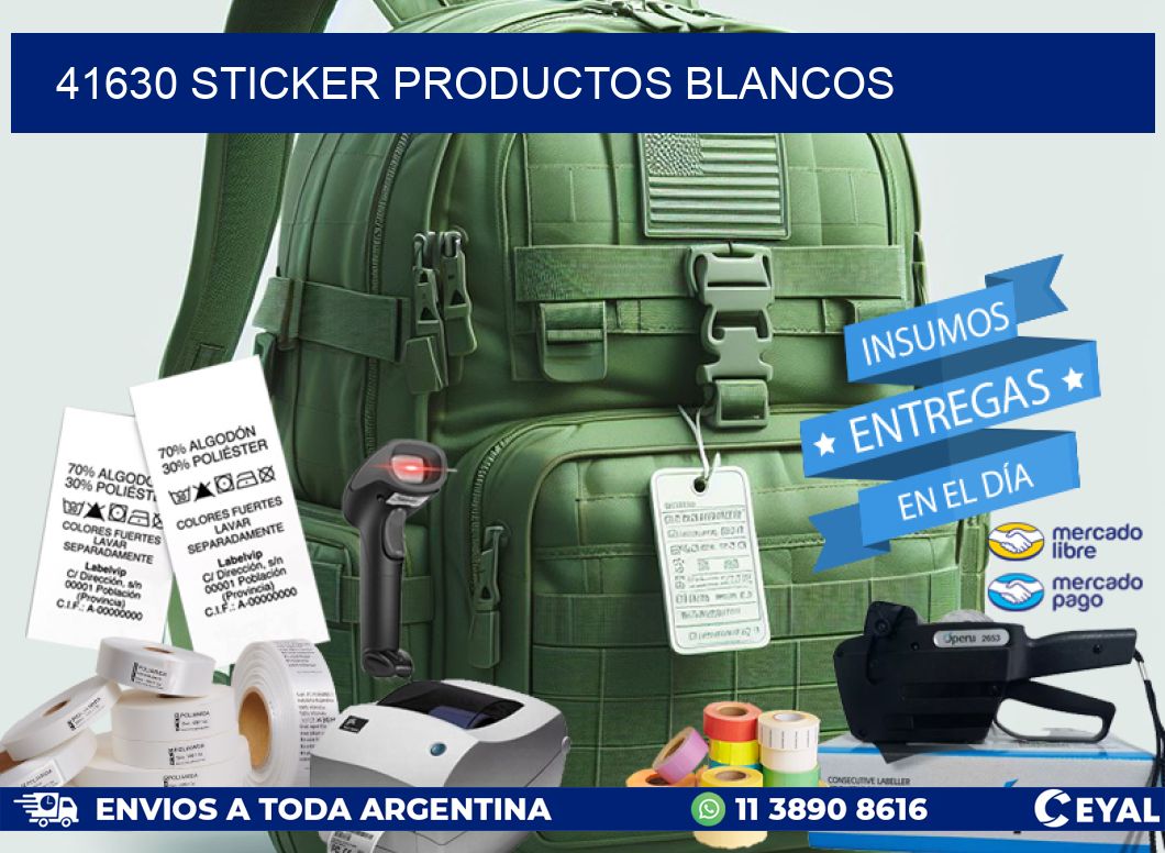41630 STICKER PRODUCTOS BLANCOS