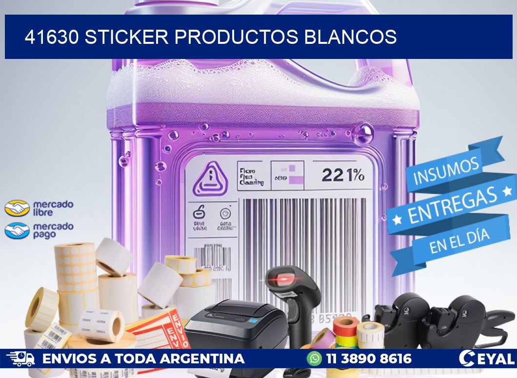 41630 STICKER PRODUCTOS BLANCOS