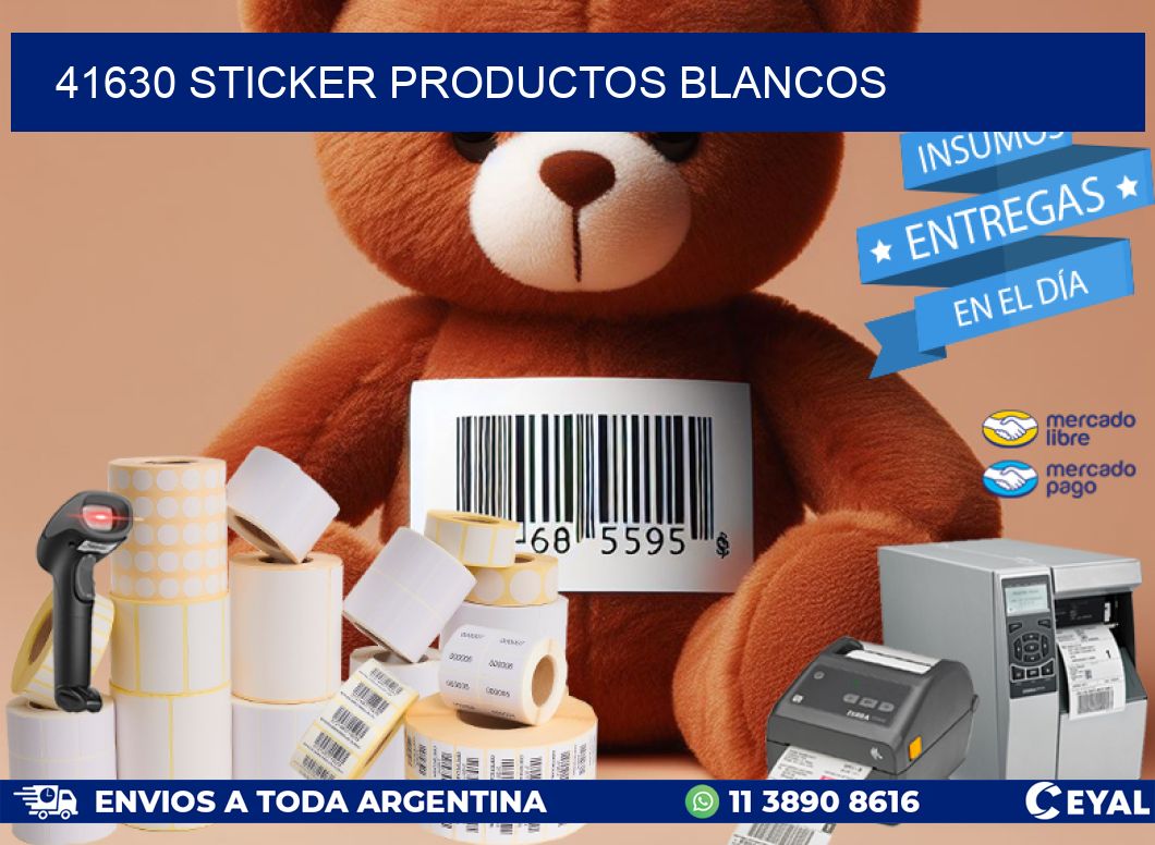 41630 STICKER PRODUCTOS BLANCOS