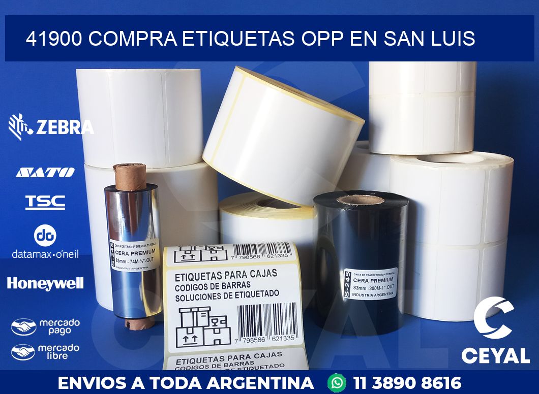 41900 COMPRA ETIQUETAS OPP EN SAN LUIS