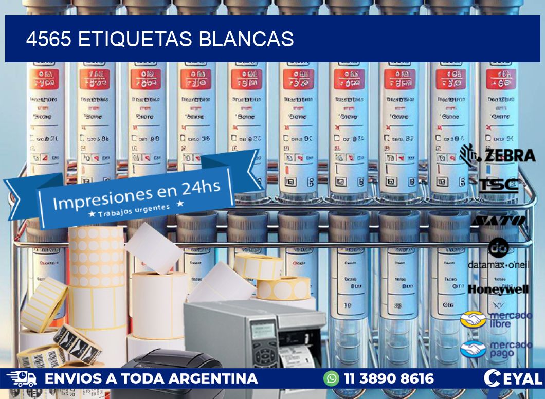 4565 ETIQUETAS BLANCAS