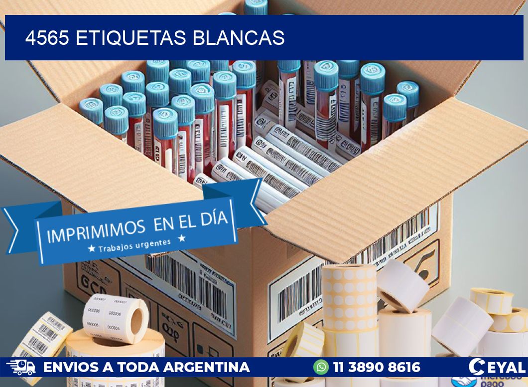 4565 ETIQUETAS BLANCAS