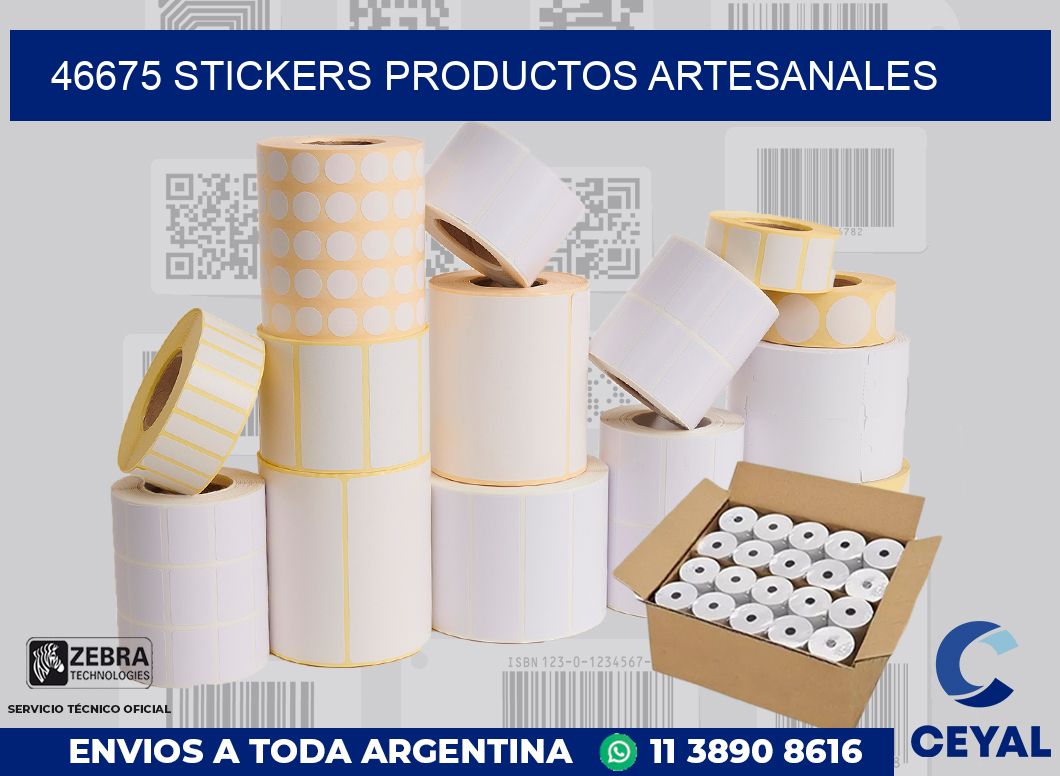 46675 stickers productos artesanales