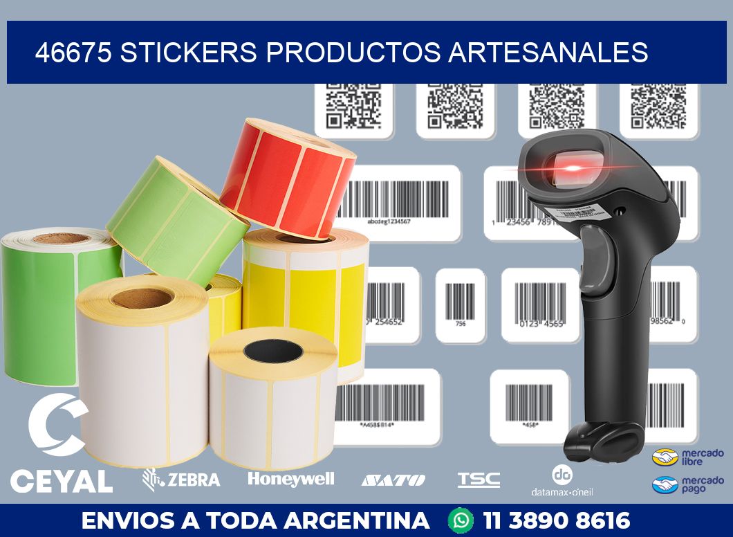 46675 stickers productos artesanales