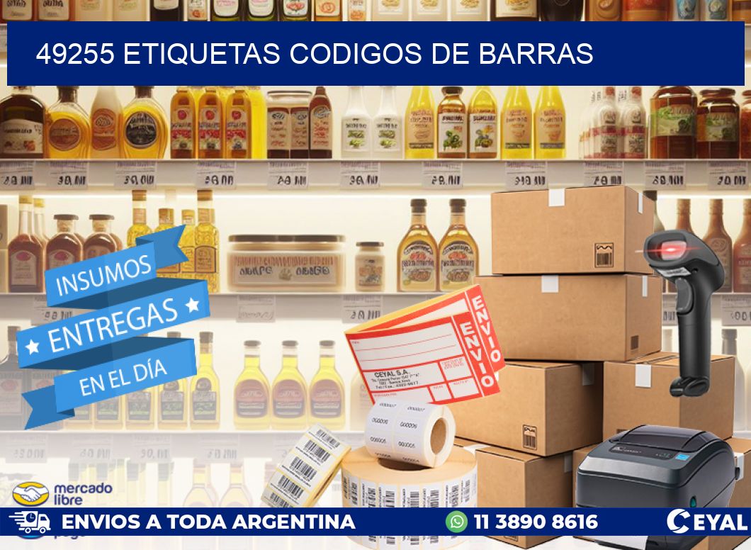 49255 etiquetas codigos de barras