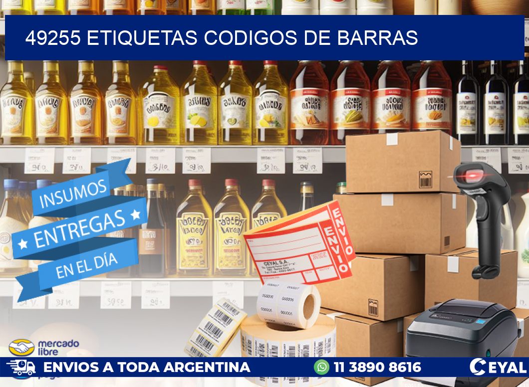 49255 etiquetas codigos de barras
