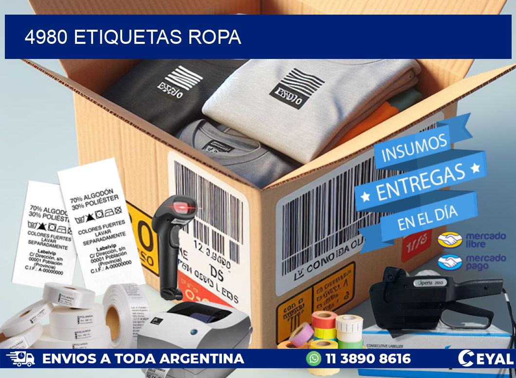 4980 ETIQUETAS ROPA