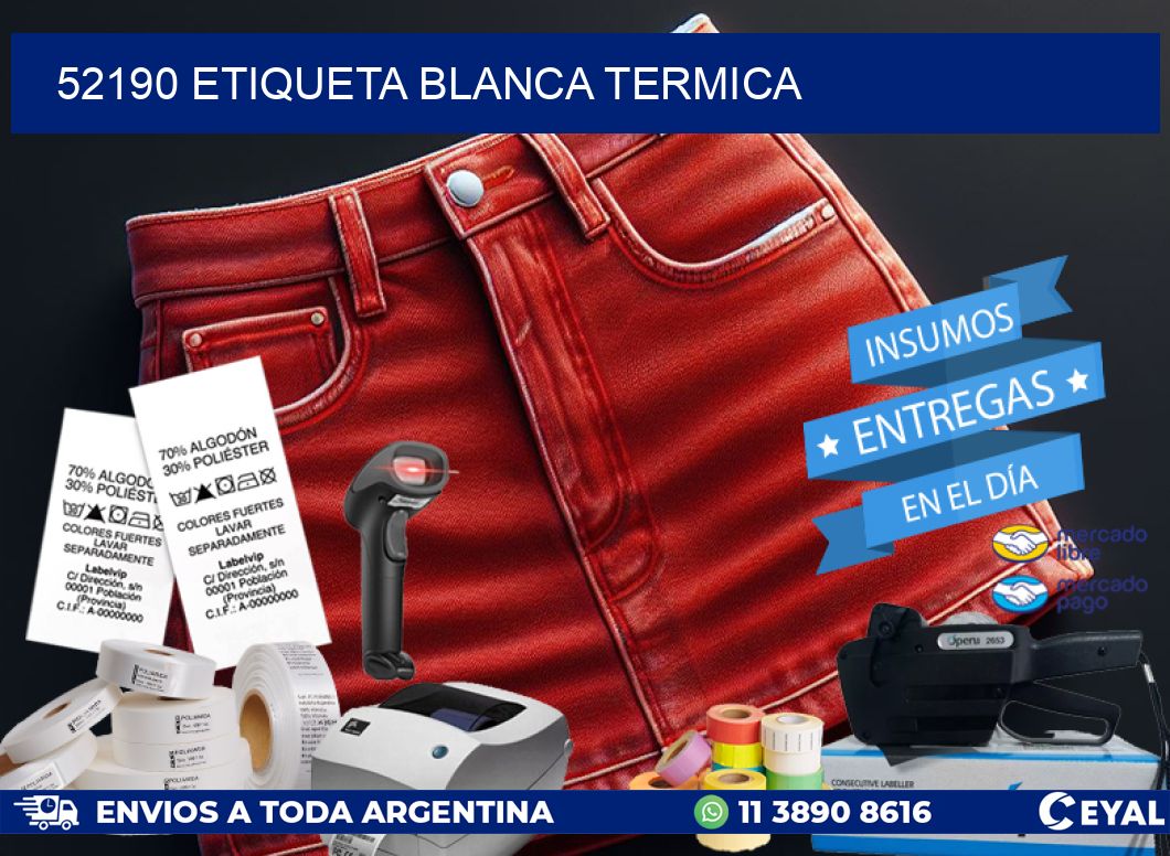 52190 etiqueta blanca termica