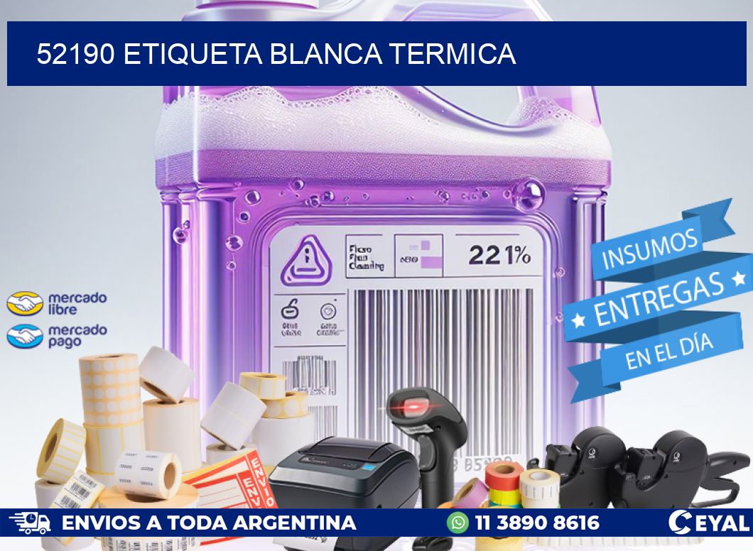52190 etiqueta blanca termica